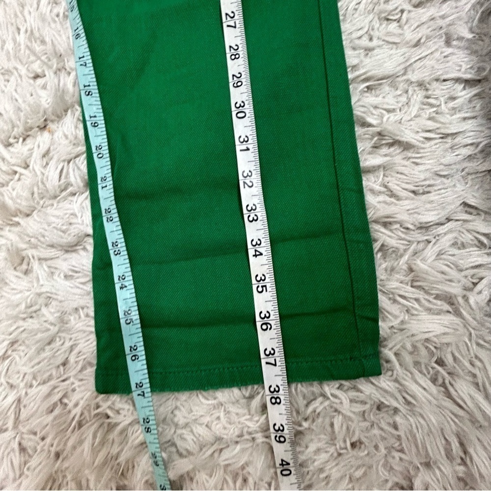 Sandrine Rose x Free People Womens Kelly Sapin Green Jean Straight Fit Size 29 - Picture 16 of 16